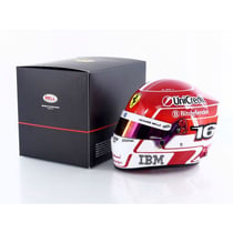 MINI HELMET - Casque Charles Leclerc Ferrari F1 2025 - Rouge/Blanc - 1/2