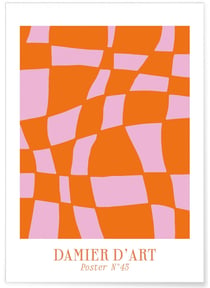 Affiche Damier d'art | A3 : 29,7x42cm