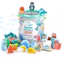 Touche et trouve iceland + loto en bois - vilac - 8525 - jeu reconnaissance tactile