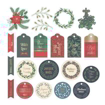 Formes en papier Merry Christmas