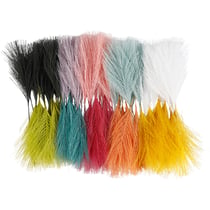 Plumes artificielles, L : 15 cm, L : 8 cm, 100 pièces/ 1 Pq.