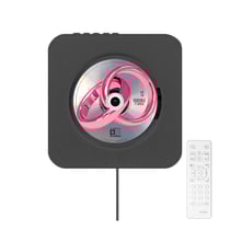 Avizar Lecteur CD Cancale Mural avec Bluetooth 5.0 FM Radio Télécommande Noir