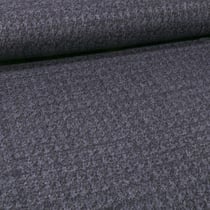 Tissu Maille Polyviscose Pieds de poules sur fond Bleu marine