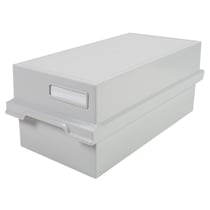 Boîte à fiches DIN A6 - Gris lumière - Exacompta