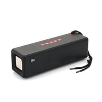 Enceinte Bluetooth Portable Subwoofer Avec Corde Tressée Support USB AUX TF et FM Noir YONIS