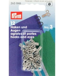 Agrafes et oeillets pour pantalons, jupes et lingerie taille 1 à 3 - Prym Taille 3