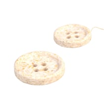 Bouton écorces de riz blanc