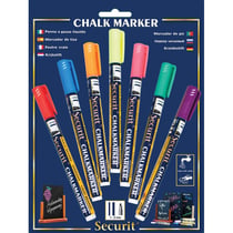 Blister 7 Marqueurs Craie Liquide 1-2 Mm - Securit