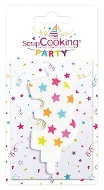 Bougie d'anniversaire numéro 3