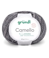 Pelote de Laine Mérinos et Chameau CAMELLO de Gründl – Fil Naturel Doux et Thermorégulateur 07 Noir