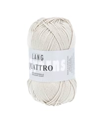Fil à tricoter 100% coton QUATTRO - Lang Yarns 26 Marron