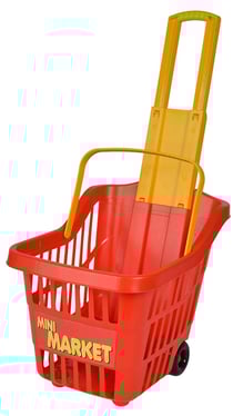 Panier à roulettes pour courses - jeu d'imitation - supermarché, épicerie