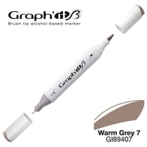 Graph'It - Marqueur manga à l'alcool Graph'it Brush 9407 Warm Grey 7