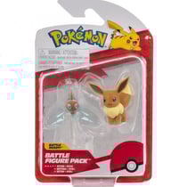 Coffret 2 pokemon battle figure evoli + motisma - pokemon - figurine action - bandai