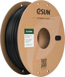 Filament pour imprimante 3D Esun - PLA mat - Noir - Bobine 1 kg