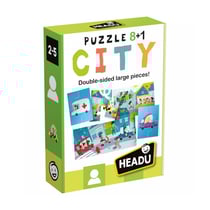 puzzle 8 + 1 the city - la ville - HEADU - Vert