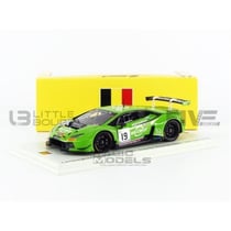 Voiture Miniature de Collection - SPARK - LAMBORGHINI Huracan GT3 - 1/43 - Blanc & Vert - Spa 2018