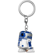 Figurine FUNKO porte-cles pocket pop star wars r2-d2 blanc bleu - interieur