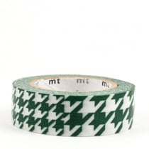 Masking Tape - Masking Tape MT 1,5 cm Pied de poule vert