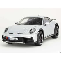 Voiture miniature de collection - NOREV - Porsche 911/992 Dakar 2023 - Échelle 1/18 - Ice Grey Metal - Monté métal