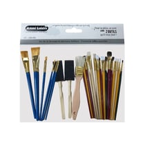 25 pinceaux - Acrylique et gouache - Brosse - Ronds - Plats - Cléopâtre