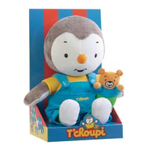 T'choupi - Peluche Tchoupi 30 cm avec ourson