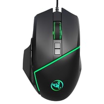 Souris Gamer Pc Filaire USB 2.0 3800 Dpi Ordinateur Lumière LED 6 Boutons Noir