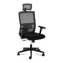 Fauteuil chaise siège de bureau dossier en filet appui-tête charge maximale150 kg