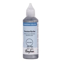 Window Color Peinture pour les contours, flacon 80 ml, argent