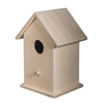 Boîte Nichoir en bois FSC Mix Credit, 12,5x10x17cm, en deux pièces