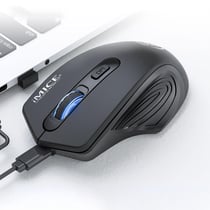 Souris Sans Fil Rechargeable 4 Boutons 1600 DPI Silencieuse Pour PC et Laptop