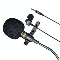 Microphone Lavalier 3.5mm Avec Écouteur Pour TikTok Zoom YouTube 3m YONIS