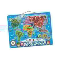 Puzzle magnétique du monde