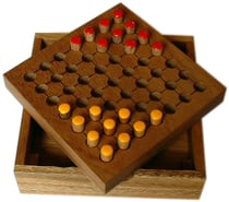 Dames Chinoises 2 joueurs en bois