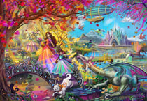 Puzzle 1000 pièces - Festival d'Automne au Château - Bluebird Puzzle