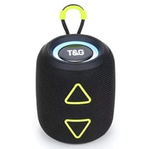 Enceinte Bluetooth Portable TWS LED Lumineuse Stéréo Subwoofer Avec Micro Intégré Noir YONIS