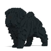 Chien Shar Pei noir Taille standard | JEKCA | 14 ans et +