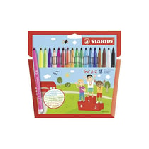 STABILO Feutre Trio A-Z, étui en carton de 18