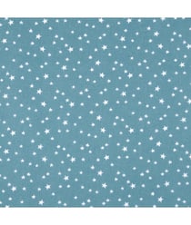 Tissu coton étoilé de 150 cm de largeur Bleu vendu par 50 cm