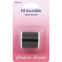 Bobine de fil invisible Noir - 200 m