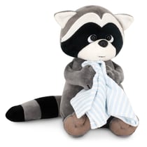 Peluche Raton Laveur avec serviette Denny 20 cm - Orange Toys Life