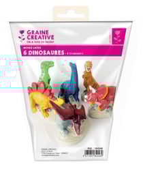 Moule en latex 6 dinosaures
