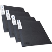 Lot de 4 porte-vues - 10 pochettes transparents - 20 vues - Format A4 - Noir - Rapesco