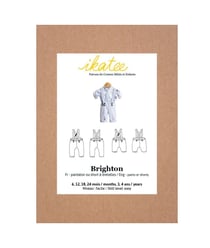 Patron pantalon et short bébé BRIGHTON pochette taille n°6 MOIS-4 ANS