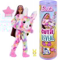 Poupee barbie cutie reveal lapin 10 surprises - costume peluche animal - mattel - hrk38