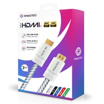 Câble HDMI 8K - Oniverse - Haute Vitesse, 3m, Nylon Tressé, 48 Gbit/s pour PS4/PS5, Switch, PC, TV