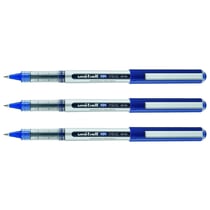 Lot de 3 rollers encre liquide Eye UB150 Pointe Fine 0,5 mm Bleu