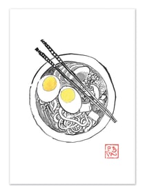 Affiche 50 x 70 cm -  Ramen - Pechane Sumie