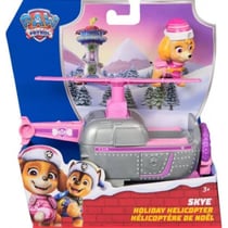 Pat patrouille noël chienne stella avec son hélicoptère - figurine chien - spin master - 20153733