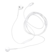 Apple Écouteurs Earpods Lightning avec Bouton de Commande pour iPhone Son Optimiser Blanc
